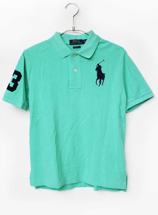 Short Sleeves - ラルフローレン 半袖ポロシャツ 150cm キッズ 男児 グリーン【中古】【新入荷!】★