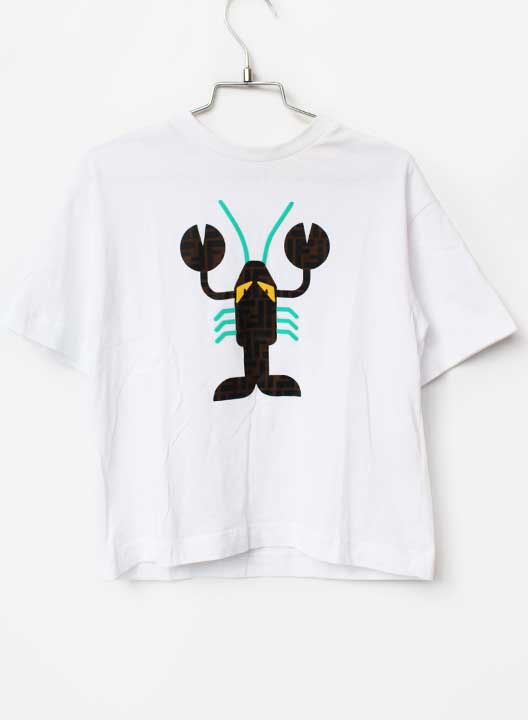 Rakuten - フェンディ 半袖Tシャツ 104cm キッズ 男児 女児 白【中古】【新入荷!】★