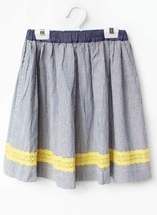 Rakuten - ファミリア スカート 140cm キッズ 女児 ブルー【中古】【新入荷!】★