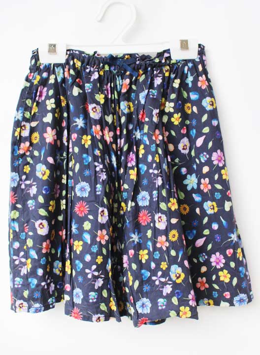 Pleated Skirt - シップス スカート 140cm キッズ 女児 紺【中古】★