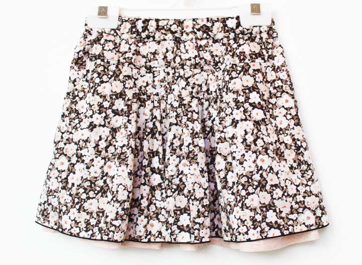 乐天商城 - ファミリア スカート 100cm キッズ 女児 黒×白系【中古】【新入荷!】★