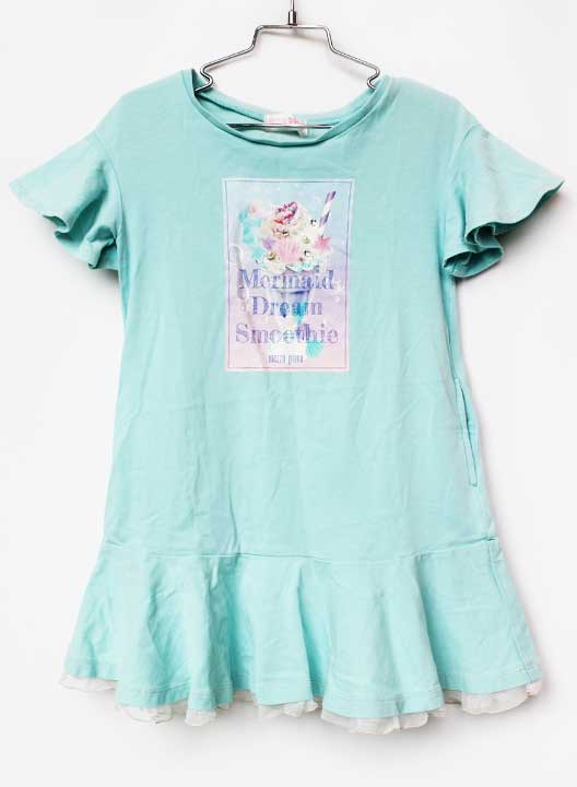 Rakuten - メゾピアノ 半袖ワンピース 110cm キッズ 女児 ブルー【中古】【新入荷!】★