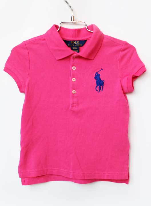 Short Sleeves - ラルフローレン 半袖ポロシャツ 110cm キッズ 女児 ピンク【中古】【新入荷!】★