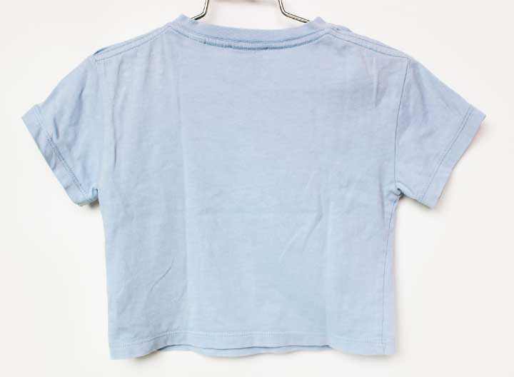 バーバリー 半袖Tシャツ 80cm キッズ 男児 女児 ブルー【中古】★