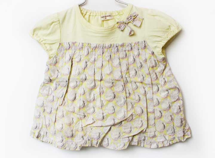 センスオブワンダー 半袖カットソー 80cm キッズ 女児 黄色【中古】★