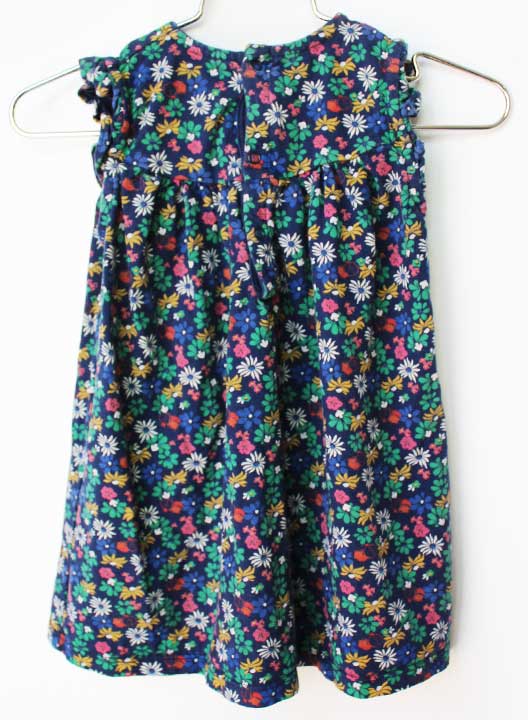 プチバトー ノースリーブワンピース 81cm キッズ 女児 紺【中古】★