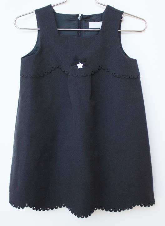 タルティーヌエショコラ ジャンパースカート 90cm キッズ 女児 紺【中古】【新入荷!】★