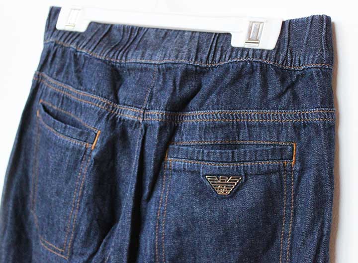 Pantalón largo Emporio Armani Denim 154cm niño niño niña azul índigo [usado] [¡Novedad!]★ — vista 2