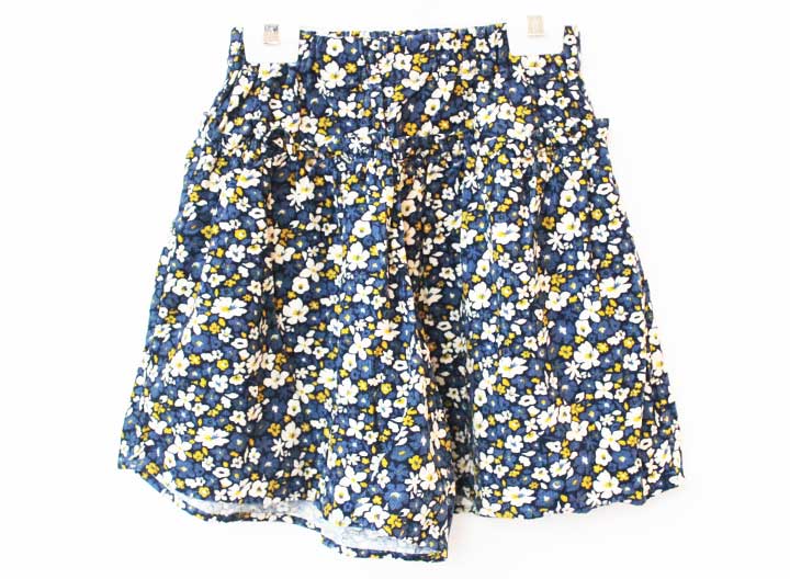 ベベ キュロットスカート 140cm キッズ 女児 ブルー【中古】【新入荷!】★