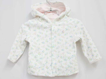 [ラルフローレン/Ralph Lauren]70cm位 リバーシブルパーカー 白＆ピンク 花柄【中古】子供服 キッズ kids ベビー服 baby 女の子 春 013022