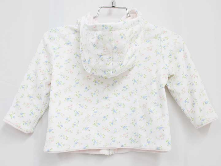 [ラルフローレン/Ralph Lauren]70cm位 リバーシブルパーカー 白＆ピンク 花柄【中古】子供服 キッズ kids ベビー服 baby 女の子 春 013022