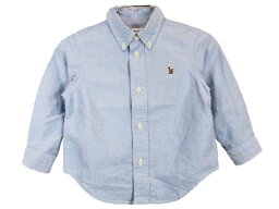 【値下げ!】[ラルフローレン/Ralph Lauren]85cm 長袖シャツ 水色【中古】子供服 キッズ kids ベビー服 baby 男の子 春 613032 tops