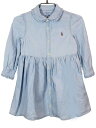 [ラルフローレン/Ralph Lauren]85cm 長袖ワンピース インディゴブルー【中古】子供服 キッズ kids ベビー服 baby 女の子 春 023032 onepi