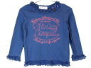 【値下げ!】[シャーリーテンプル/Shirley Temple]110cm 長袖カットソー/長袖Tシャツ/ロンT 紺【中古】子供服 キッズ kids 女の子 春 723032 tops