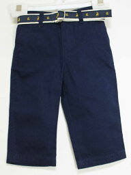 【値下げ!】[ラルフローレン/Ralph Lauren]75cm ベルト付ロングパンツ/長ズボン 紺【中古】子供服 キッズ kids ベビー服 baby 男の子 春秋冬 219032 bottoms