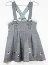 [メゾピアノ/mezzo piano]110cm ジャンパースカート グレー【中古】子供服 キッズ kids 女の子 秋 710132