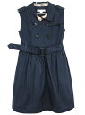 [バーバリー/BURBERRY]128cm ジャンパースカート 濃紺【中古】子供服 キッズ kids 女の子 春秋冬 101132