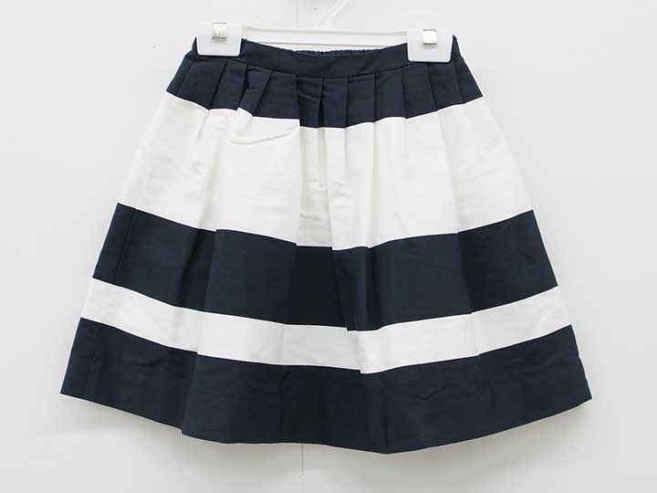 Skirts - ボンポワン スカート 116cm キッズ 女児 紺×白【中古】『