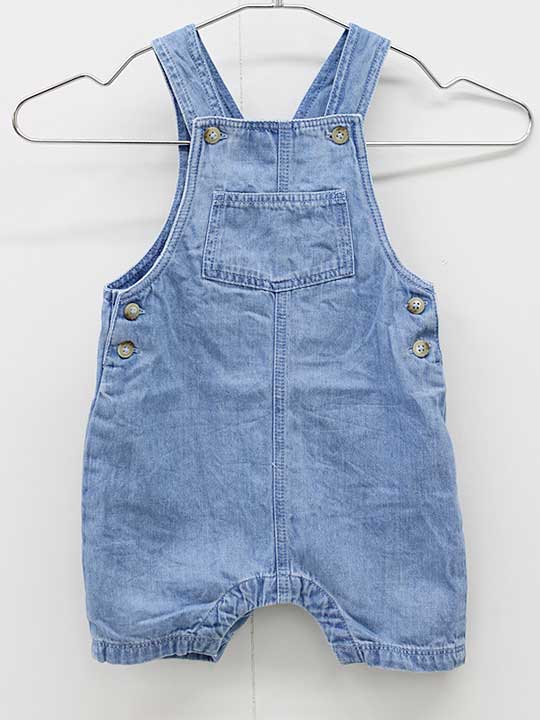 【値下げ!】プチバトー ショートオール 74cm キッズ 男児 女児 ブルー【中古】『
