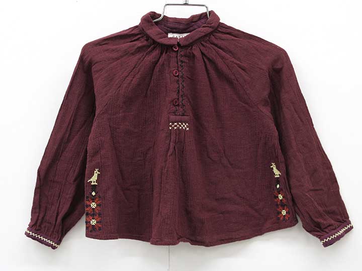 Rakuten - キャラメル 長袖ブラウス 104m キッズ 女児 ブラウン【中古】『