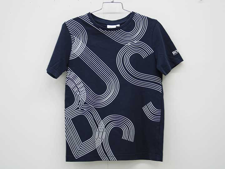 乐天商城 - ヒューゴボス 半袖Tシャツ 126cm キッズ 男児 紺【中古】【新入荷!】『