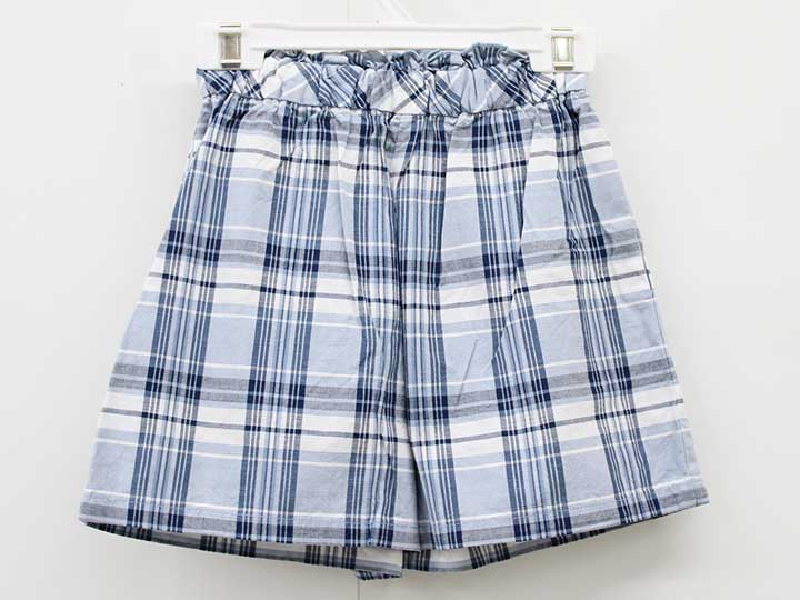 Long-Trousers, Trousers - ベベ ショートパンツ 120cm キッズ 女児 青×白【中古】【新入荷!】『