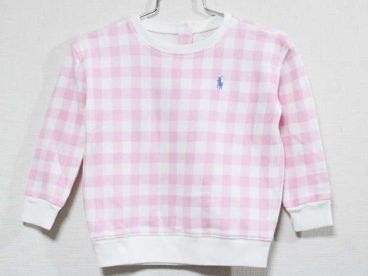 ラルフローレン トレーナー 85cm キッズ 女児 ピンク【中古】【新入荷!】『