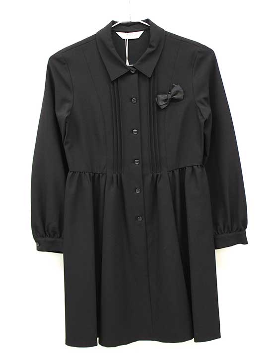 ショパン 長袖ワンピース 150cm キッズ 女児 黒 卒業【新品 未使用品】■...