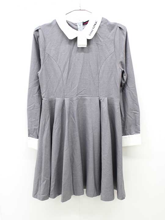 ラブトキシック 長袖ワンピース 160cm キッズ 女児 グレー 卒業【新品 未使用品】■
