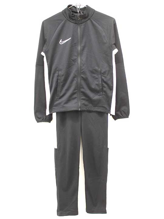 ナイキ ジャージ上下セット 150cm（M) キッズ 男児 黒 【中古】■