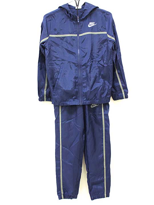 ナイキ パーカーXLパンツセット 140cm（S) キッズ 男児 濃紺 【中古】■