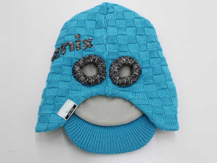 フェニックス ニット帽 キッズ 42-44cm位 男児 水色【中古】【新入荷!】■