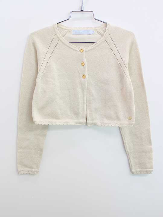Cardigans - タルティーヌエショコラ ボレロ 120cm キッズ 女児 ベージュ 入学【中古】■