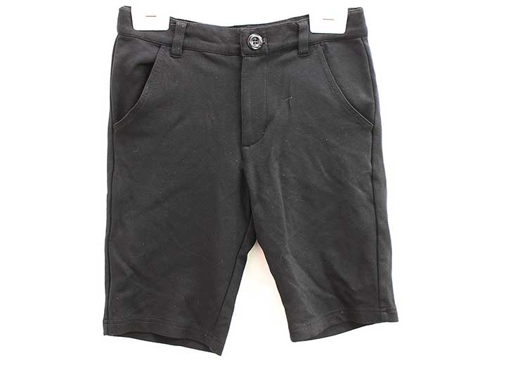 【値下げ!】ベベハーフパンツ 120cm キッズ 男児 黒 入学【中古】■
