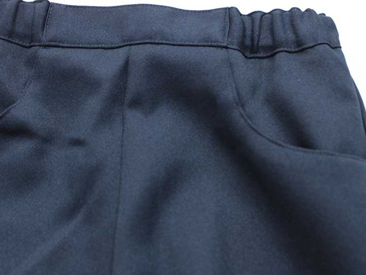 【新規値下げ!】イーエスキッズ キュロット 100cm キッズ 女児 濃紺 お受験【中古】■