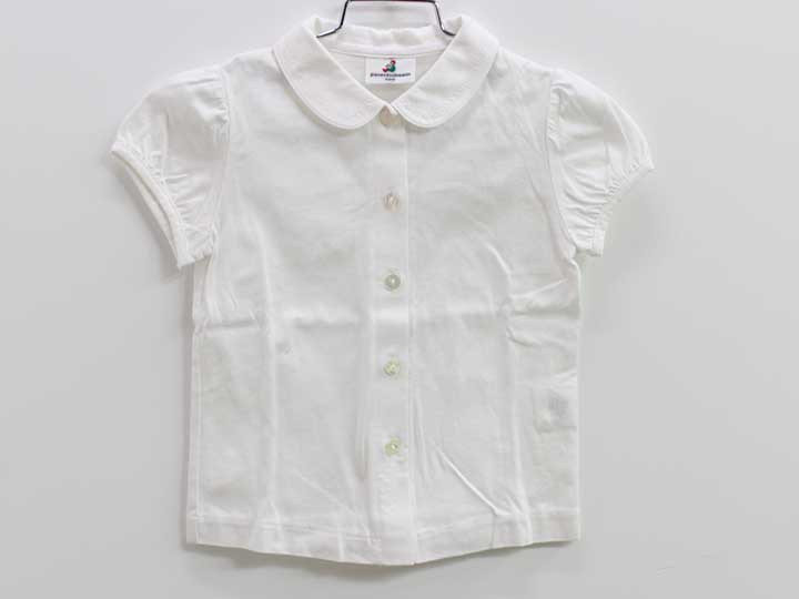 Short Sleeves - ペアレンツドリーム 半袖カットソーブラウス 100cm キッズ 女児 白 お受験【中古】■