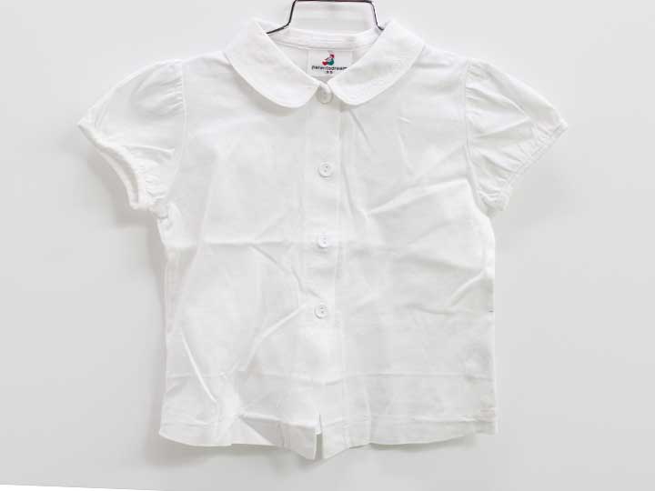 Short Sleeves - ペアレンツドリーム 半袖カットソーブラウス 95cm キッズ 女児 白 お受験【中古】■