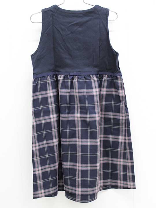 【SALE!】ドレッサージュ ジャンパースカート 130cm キッズ 女児 濃紺 お受験 お稽...