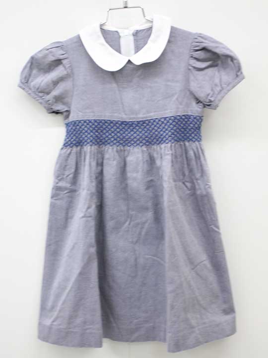 乐天商城 - ペアレンツドリーム 半袖ワンピース 110cm キッズ 女児 グレー お受験 お稽古【中古】■