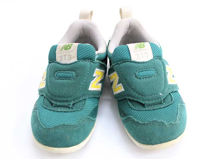 【SALE!】ニューバランス スニーカー キッズ 13.5cm 男児 緑【中古】■