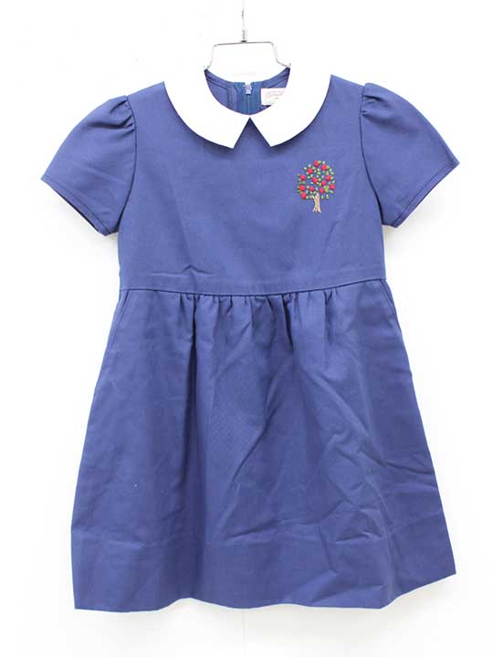 Rakuten - アトリエアキヤマ 半袖ワンピース 110cm キッズ 女児 濃紺 お受験 お稽古【中古】■