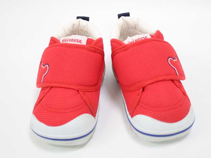 MIKI HOUSE - ミキハウス スニーカー キッズ 13cm 男児 赤【中古】■