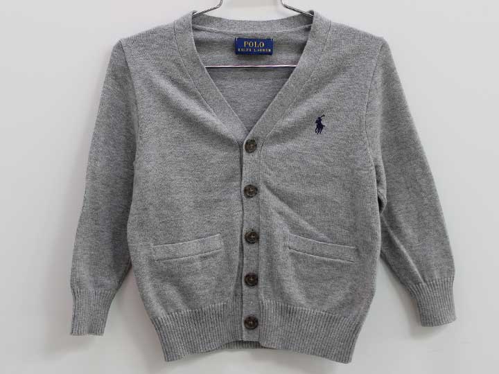 Cardigans - ラルフローレン カーディガン 100cm キッズ 男児 グレー お受験【中古】■