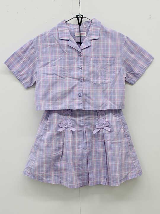 Short Sleeves - メゾピアノ 半袖ブラウス×スカートセット 140cm キッズ 女児 薄紫【中古】■