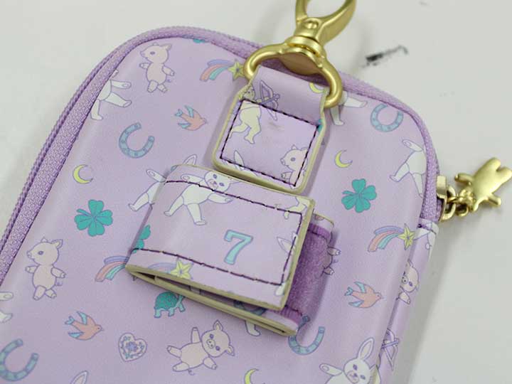 【新規SALE!】フェフェ ボトルホルダー×モバイルポーチ2点set キッズ 女児 薄紫【...