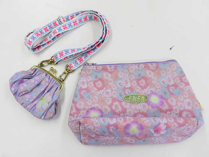 フェフェ マルチポーチ×がま口ポシェット2点set キッズ 女児 紫【中古】【ネット限定】■