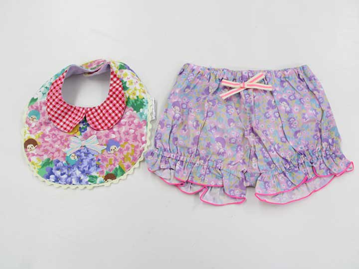 フェフェ スタイ×ブルマ2点set 90cm キッズ 女児 紫【新品 未使用品】【ネット限定】■