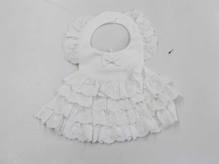 【SALE!】メゾピアノ スタイ キッズ 女児 白【新品 未使用品】【ネット限定】■