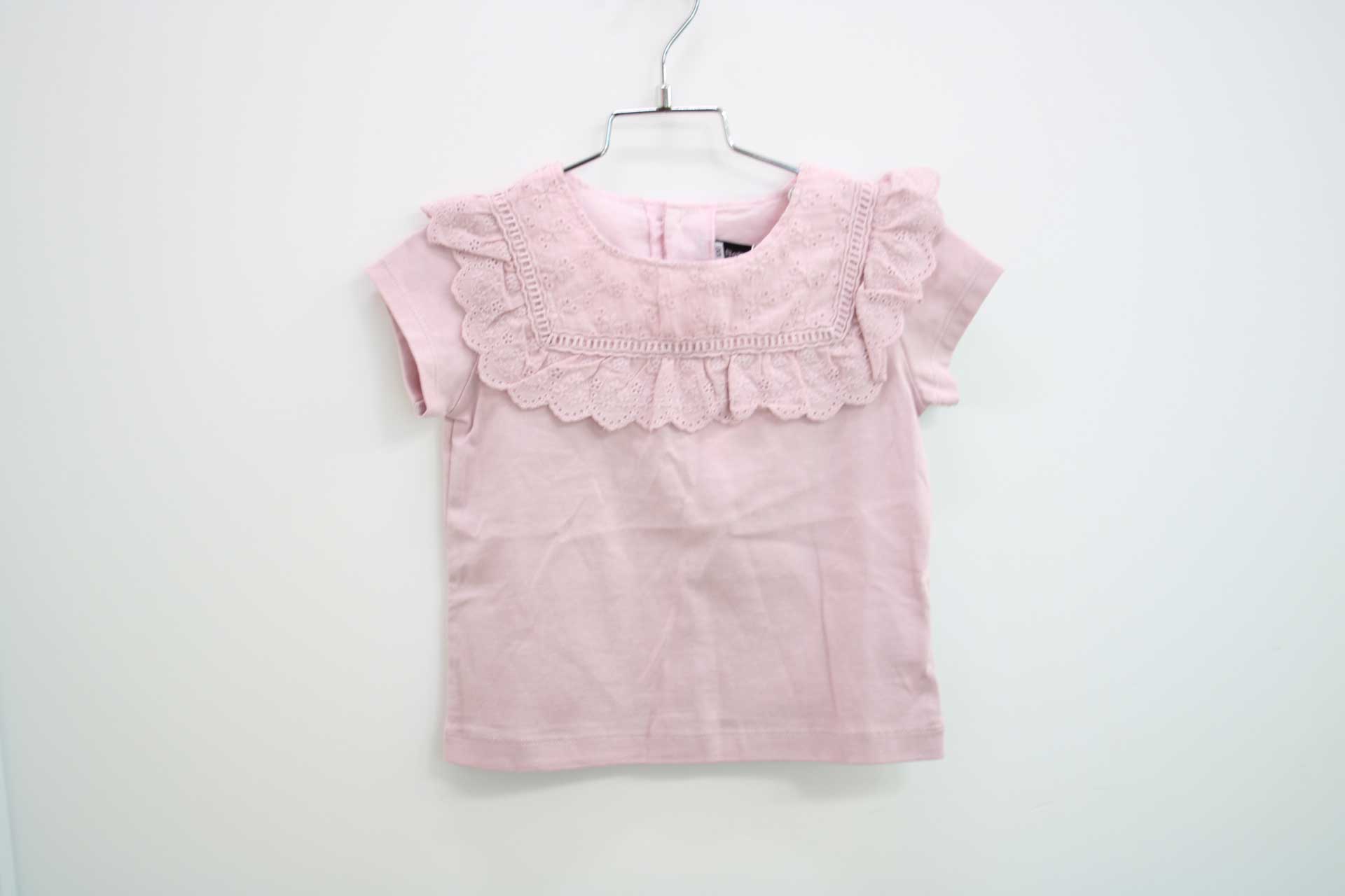 ベベ 半袖カットソー 100cm キッズ 女児 ピンク【新品 未使用品】【新入荷!】■