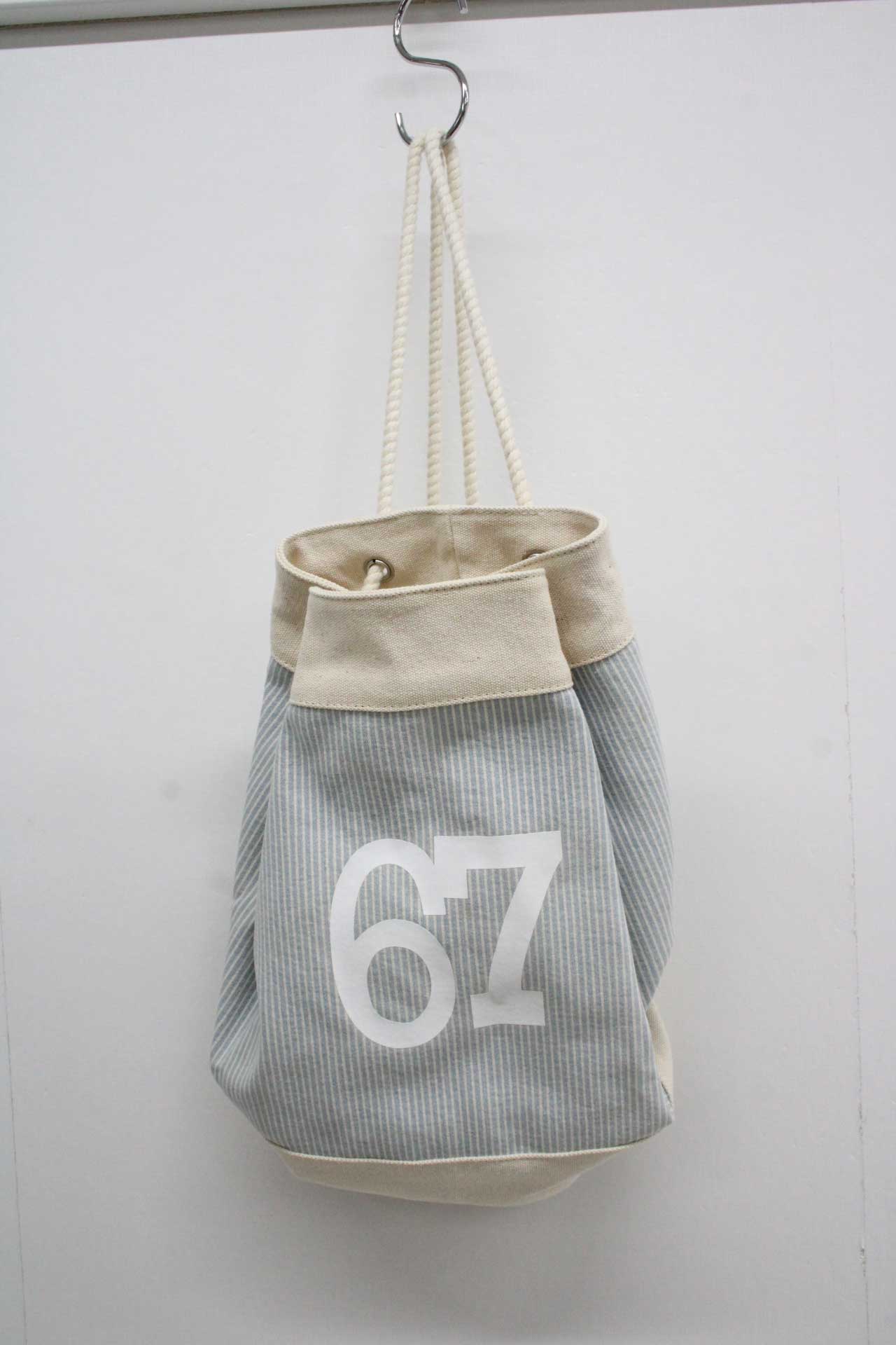 ボンポワン バッグ キッズ 男児 女児 ベージュ×水色【中古】■